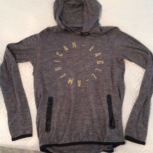 American Eagle 🌟 Gray Hoodie Size XS LikeNew!